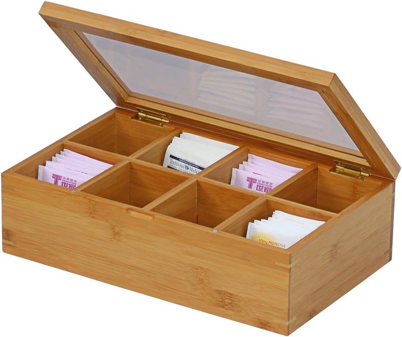 Oceanstar - TB1323 Bamboo Tea Box, 12 Inch, Natural - Image 2